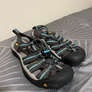 Outdoor Sandals - Black and Blue